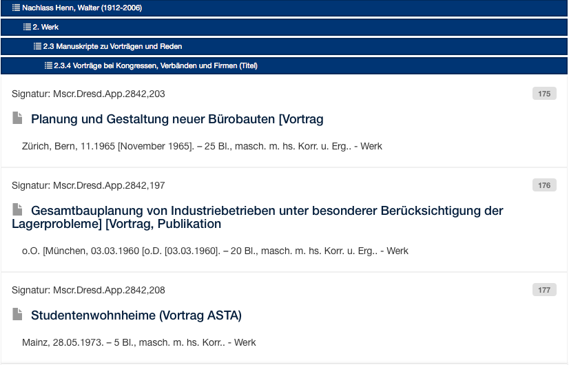 finding aid view